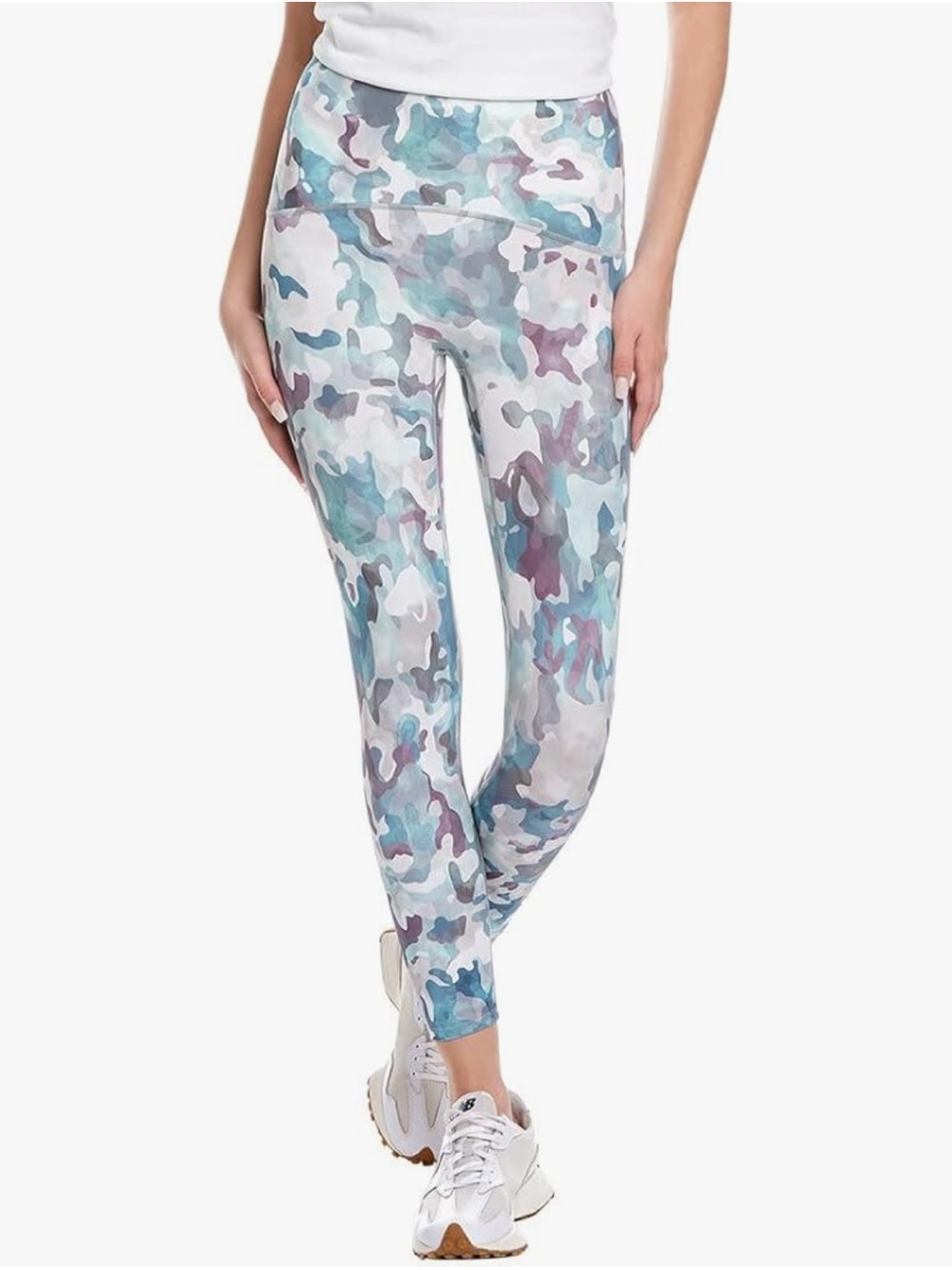SPANX Womens Booty Boost Active 7/8 Leggings, Painted Camo, Medium